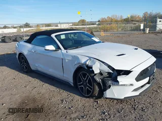 2019 Ford Mustang EcoBoost with VIN 1FATP8UH4K5188380, listed as a IAAI auction lot 40703415 with 63,748 mi miles. Bid and sale history available at carsss.com. Image 1.