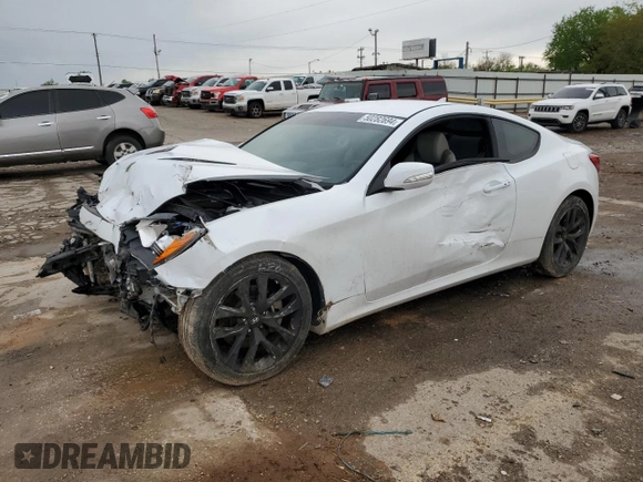 2015 Hyundai Genesis Coupe 3.8L Base with VIN KMHHT6KJ7FU125478, listed as a Copart auction lot 66081934 with 77,314 mi miles and Salvage title. Bid and sale history available at DreamBid. Image 1.