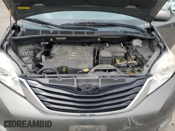 2011 Toyota Sienna LE AAS with VIN 5TDKK3DCXBS126391, listed as a Copart auction lot 62604005 with 252,346 mi miles and Salvage title. Bid and sale history available at DreamBid. Image 12.