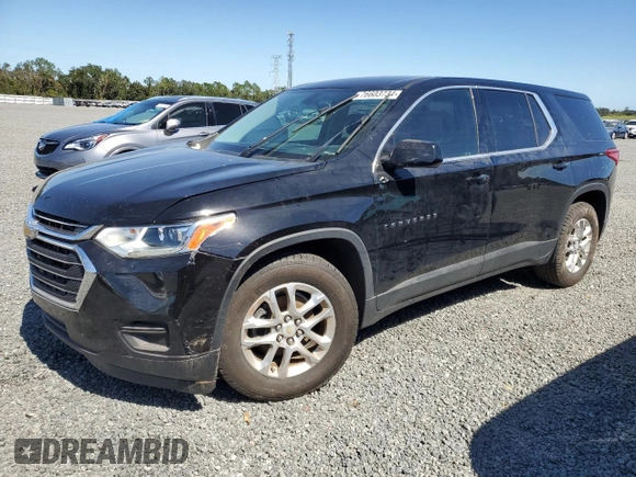 2019 Chevrolet Traverse LS with VIN 1GNERFKW6KJ111558, listed as a Copart auction lot 42571925 with 0 mi miles and Non Repairable. Bid and sale history available at carsss.com. Image 1.