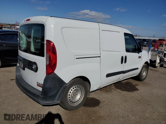 2018 Ram ProMaster City Cargo Van Tradesman with VIN ZFBERFABXJ6K91106, listed as a Copart auction lot 49126055 with 153,224 mi miles and Salvage Title. Bid and sale history available at carsss.com. Image 3.