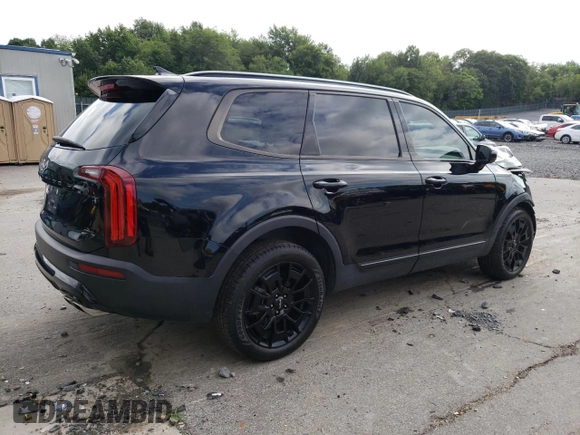 2022 Kia Telluride SX with VIN 5XYP5DHCXNG324600, listed as a Copart auction lot 63943025 with 37,174 mi miles and Salvage title. Bid and sale history available at DreamBid. Image 3.