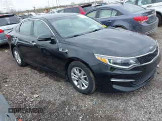 2016 Kia Optima LX with VIN 5XXGT4L37GG023237, listed as a IAAI auction lot 41893870 with 63,310 mi miles. Bid and sale history available at carsss.com. Image 1.