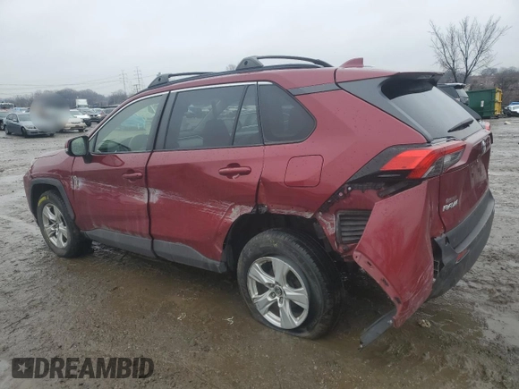 2019 Toyota RAV4 XLE with VIN JTMP1RFV5KD502131, listed as a Copart auction lot 44946185 with 90,674 mi miles and Salvage Title. Bid and sale history available at carsss.com. Image 2.