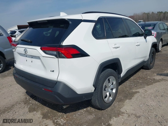2021 Toyota RAV4 LE with VIN 2T3H1RFV9MC123547, listed as a IAAI auction lot 41753434 with 52,584 mi miles. Bid and sale history available at carsss.com. Image 4.
