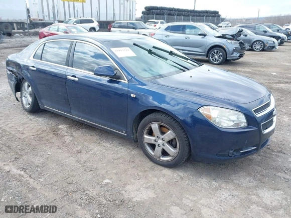 2008 Chevrolet Malibu LTZ with VIN 1G1ZK57B68F265822, listed as a IAAI auction lot 41893329 with 77,447 mi miles. Bid and sale history available at carsss.com. Image 1.
