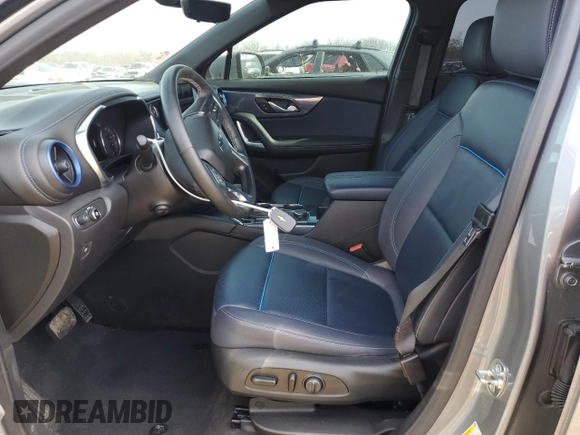 2023 Chevrolet Blazer RS with VIN 3GNKBKRS0PS224320, listed as a Copart auction lot 48774135 with 47,607 mi miles and Salvage title. Bid and sale history available at DreamBid. Image 7.
