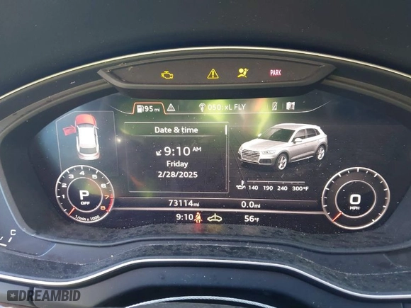 2018 Audi Q5 Premium Plus with VIN WA1BNAFY3J2002273, listed as a IAAI auction lot 41690154 with 73,114 mi miles. Bid and sale history available at carsss.com. Image 7.