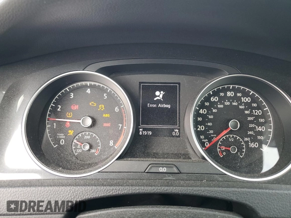 2019 Volkswagen Golf SportWagen S with VIN 3VW117AU7KM508426, listed as a Copart auction lot 66932374 with 81,919 mi miles and Salvage Title. Bid and sale history available at carsss.com. Image 9.