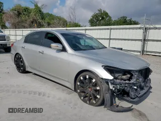 2013 Hyundai Genesis 3.8L with VIN KMHGC4DD4DU243086, listed as a Copart auction lot 60166675 with 95,471 mi miles and Salvage title. Bid and sale history available at DreamBid. Image 4.