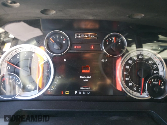 2014 Ram 3500 SLT with VIN 3C63R3HLXEG159881, listed as a Copart auction lot 47125135 with 118,443 mi miles and Salvage Title. Bid and sale history available at carsss.com. Image 9.