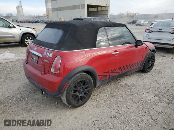 2008 MINI Convertible with VIN WMWRF33588TG17946, listed as a Copart auction lot 41875965 with 58,741 mi miles and Salvage title. Bid and sale history available at DreamBid. Image 3.