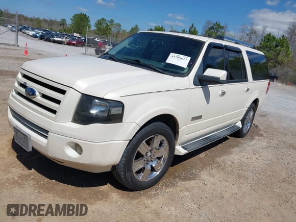 2007 Ford Expedition EL Limited with VIN 1FMFK19507LA18415, listed as a IAAI auction lot 41789617 with 219,455 mi miles. Bid and sale history available at carsss.com. Image 2.