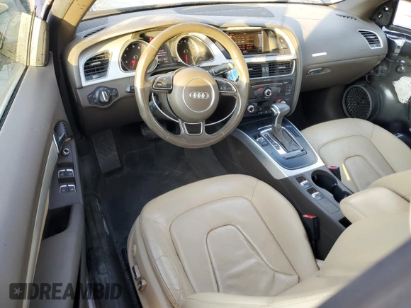 2015 Audi A5 Premium with VIN WAUCFAFH2FN007118, listed as a Copart auction lot 44328285 with 59,679 mi miles and Salvage title. Bid and sale history available at DreamBid. Image 8.