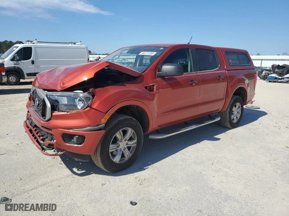 2019 Ford Ranger XL with VIN 1FTER4FH0KLA92454, listed as a Copart auction lot 46121355 with 113,888 mi miles and Salvage Title. Bid and sale history available at carsss.com. Image 1.