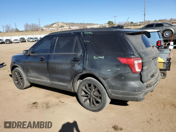 2018 Ford Explorer XLT with VIN 1FM5K8DH5JGC54760, listed as a Copart auction lot 47113805 with 115,784 mi miles and Salvage Title. Bid and sale history available at DreamBid. Image 2.