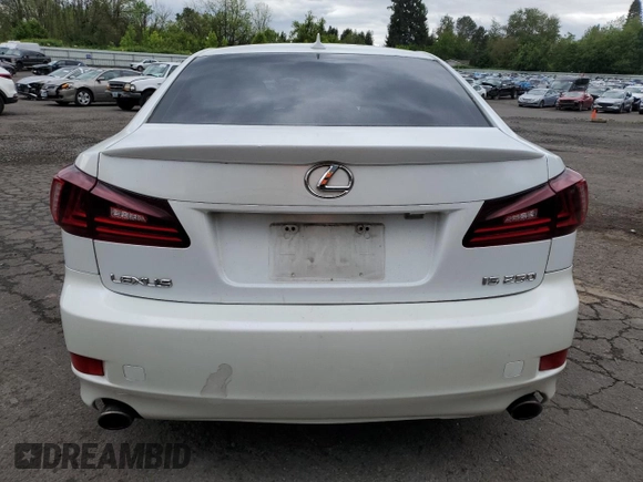 2010 Lexus IS 250 z VIN JTHBF5C23A5126132, wystawiony jako Copart lot #56963205 z przebiegiem 117 285 mil mil oraz Szkoda całkowita • Salvage title. Historia ofert i sprzedaży dostępna na DreamBid. Obrazek 6.