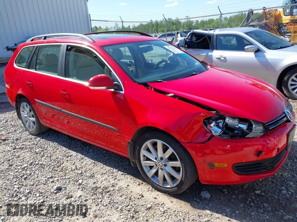 2012 Volkswagen Jetta SportWagen TDI with VIN 3VWPL7AJ2CM711834, listed as a IAAI auction lot 41995131 with 149,980 mi miles. Bid and sale history available at carsss.com. Image 1.