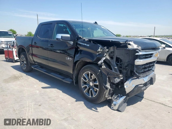 2023 Chevrolet Silverado 1500 LT with VIN 2GCPACEDXP1125286, listed as a Copart auction lot 52520495 with 44,780 mi miles and Salvage Title. Bid and sale history available at DreamBid. Image 4.