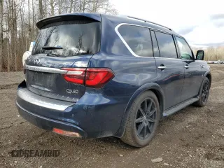 2019 Infiniti QX80 LUXE with VIN JN8AZ2NE8K9232889, listed as a Copart auction lot 53538575 with 96,642 mi miles and Clean Title. Bid and sale history available at carsss.com. Image 3.