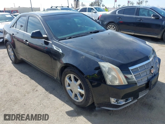 2008 Cadillac CTS RWD w/1SB with VIN 1G6DR57V280153578, listed as a IAAI auction lot 41615630 with 169,327 mi miles. Bid and sale history available at carsss.com. Image 1.