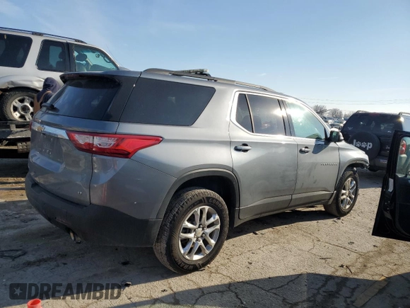 2020 Chevrolet Traverse LT Cloth with VIN 1GNEVMKW4LJ195588, listed as a Copart auction lot 88038435 with 102,994 mi miles and Salvage Title. Bid and sale history available at carsss.com. Image 3.
