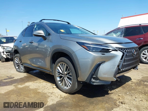 2025 Lexus NX with VIN JTJHKCEZ1S2049993, listed as a IAAI auction lot 41999283 with 2,825 mi miles. Bid and sale history available at carsss.com. Image 1.