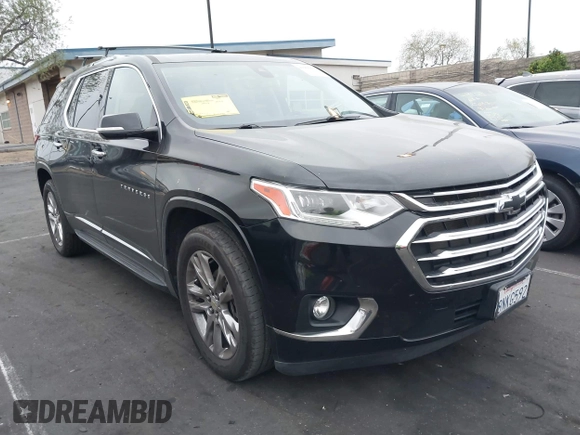 2020 Chevrolet Traverse High Country with VIN 1GNERNKW7LJ116621, listed as a IAAI auction lot 42066801 with 55,864 mi miles and . Bid and sale history available at DreamBid. Image 1.