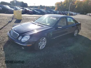 2003 Mercedes-Benz E-Class 5.0L with VIN WDBUF70J53A141452, listed as a Copart auction lot 75902244 with 0 mi miles and Salvage Title. Bid and sale history available at carsss.com. Image 1.