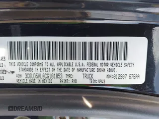 2012 Ram 2500 ST z VIN 3C6UD5HL0CG181853, wystawiony jako IAAI lot #41603748 z przebiegiem Nie podano mil oraz . Historia ofert i sprzedaży dostępna na DreamBid. Obrazek 9.