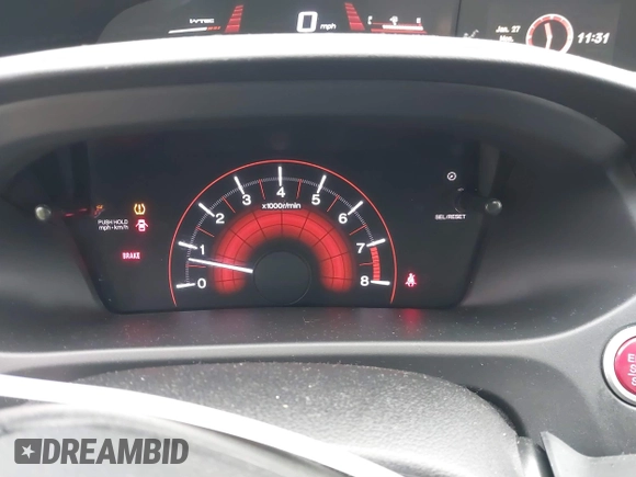 2015 Honda Civic Sedan Si with VIN 2HGFB6E58FH707610, listed as a IAAI auction lot 41420340 with 100,122 mi miles. Bid and sale history available at carsss.com. Image 7.