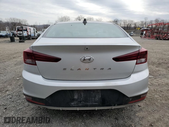 2020 Hyundai Elantra SEL with VIN 5NPD84LF0LH530607, listed as a Copart auction lot 52287195 with 60,401 mi miles and Salvage Title. Bid and sale history available at DreamBid. Image 6.