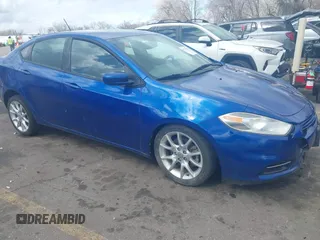 2013 Dodge Dart SXT with VIN 1C3CDFBA7DD147851, listed as a IAAI auction lot 41778651 with 99,805 mi miles. Bid and sale history available at carsss.com. Image 1.