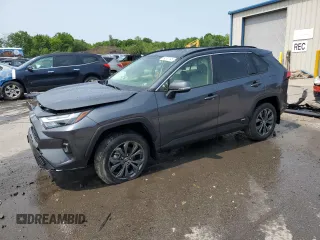 2025 Toyota RAV4 Hybrid XLE Premium z VIN JTMB6RFV1SJ073129, wystawiony jako Copart lot #59372195 z przebiegiem 1 310 mil mil oraz Szkoda całkowita • Salvage title. Historia ofert i sprzedaży dostępna na DreamBid. Obrazek 1.
