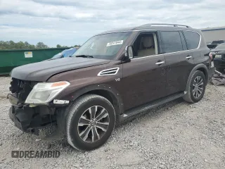 2017 Nissan Armada SV with VIN JN8AY2NDXH9003083, listed as a Copart auction lot 70241844 with 141,150 mi miles and Salvage Title. Bid and sale history available at carsss.com. Image 1.