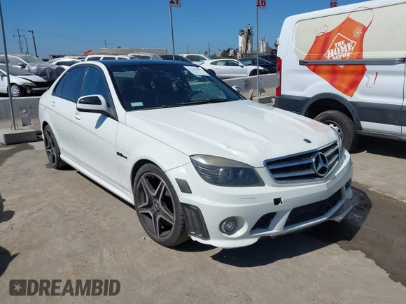 2009 Mercedes-Benz C 63 AMG with VIN WDDGF77X19F200295, listed as a IAAI auction lot 41861803 with 95,069 mi miles and . Bid and sale history available at DreamBid. Image 1.