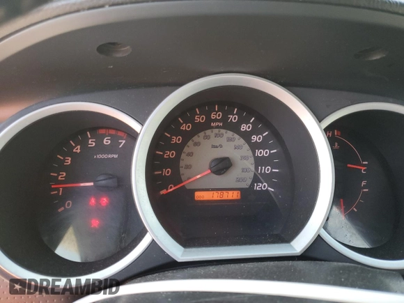 2005 Toyota Tacoma PreRunner with VIN 5TETU62N25Z045378, listed as a Copart auction lot 45417655 with 178,711 mi miles and Salvage title. Bid and sale history available at DreamBid. Image 9.