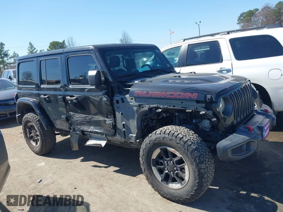 2019 Jeep Wrangler Unlimited Rubicon with VIN 1C4HJXFN1KW679028, listed as a IAAI auction lot 41654887 with 32,247 mi miles and . Bid and sale history available at DreamBid. Image 13.