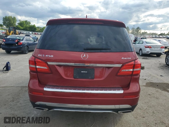2017 Mercedes-Benz GLS 450 with VIN 4JGDF6EE6HA788484, listed as a Copart auction lot 58740165 with 110,783 mi miles and Clean title. Bid and sale history available at DreamBid. Image 6.