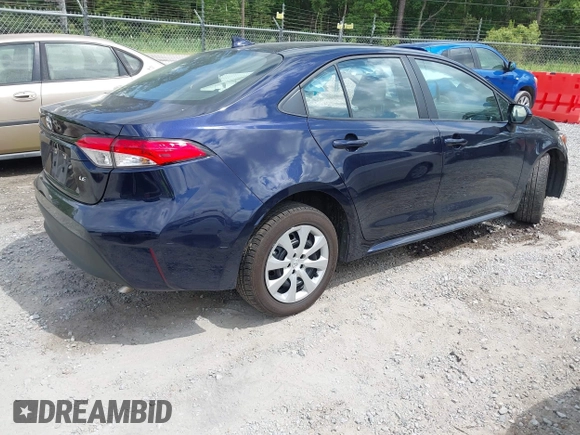 2024 Toyota Corolla LE with VIN 5YFB4MDE4RP174828, listed as a IAAI auction lot 42120859 with 25,941 mi miles. Bid and sale history available at carsss.com. Image 4.