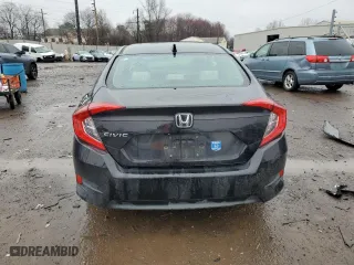 2017 Honda Civic Sedan EX with VIN 2HGFC2F75HH542043, listed as a Copart auction lot 50417125 with 57,246 mi miles and Salvage Title. Bid and sale history available at carsss.com. Image 6.