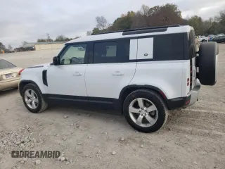 2021 Land Rover Defender S with VIN SALEJERX7M2044693, listed as a Copart auction lot 79848234 with 46,881 mi miles and Salvage title. Bid and sale history available at DreamBid. Image 2.