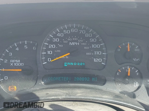 2003 Chevrolet Avalanche with VIN 3GNEK13TX3G263258, listed as a IAAI auction lot 41861349 with 200,892 mi miles. Bid and sale history available at carsss.com. Image 7.