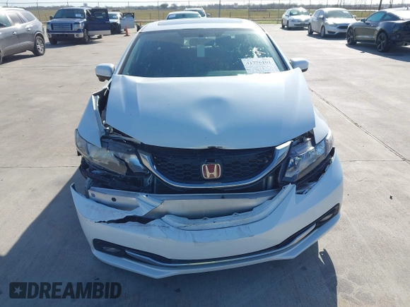 2014 Honda Civic Sedan EX-L with VIN 19XFB2F95EE011158, listed as a IAAI auction lot 41776101 with 1 mi miles. Bid and sale history available at carsss.com. Image 12.