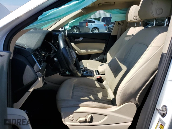 2021 Audi Q5 Premium with VIN WA1AAAFY9M2021339, listed as a Copart auction lot 73805684 with Not provided miles and Salvage title. Bid and sale history available at DreamBid. Image 7.