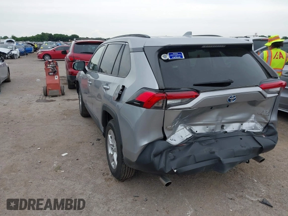 2019 Toyota RAV4 Hybrid LE with VIN JTMMWRFV3KJ012955, listed as a IAAI auction lot 42475244 with 103,674 mi miles and . Bid and sale history available at DreamBid. Image 3.