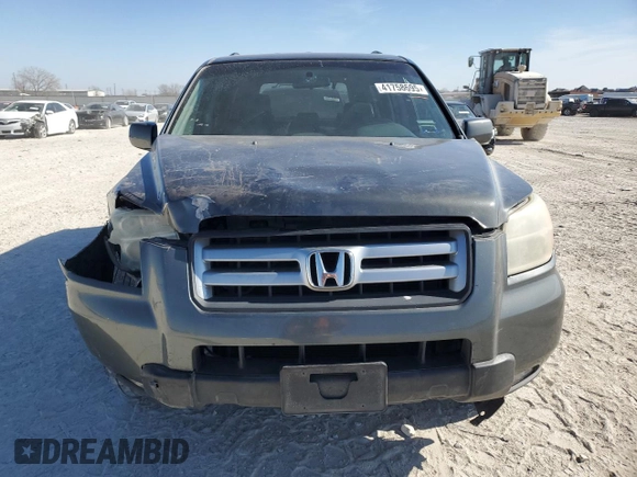2007 Honda Pilot EX-L with VIN 5FNYF287X7B035543, listed as a Copart auction lot 41758695 with 220,347 mi miles and Salvage Title. Bid and sale history available at DreamBid. Image 5.