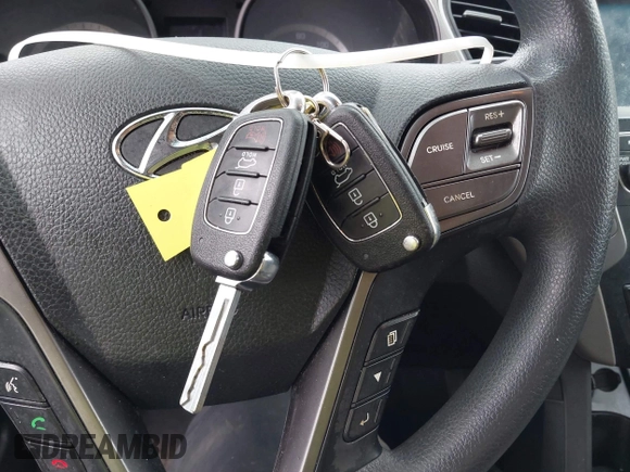 2017 Hyundai Santa Fe 2.4L with VIN 5XYZUDLB0HG397831, listed as a IAAI auction lot 42496341 with 96,333 mi miles and . Bid and sale history available at DreamBid. Image 11.