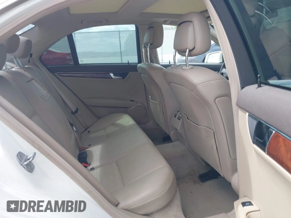 2011 Mercedes-Benz C 300 Sport with VIN WDDGF8BB5BR151334, listed as a IAAI auction lot 42083586 with 184,963 mi miles and . Bid and sale history available at DreamBid. Image 8.