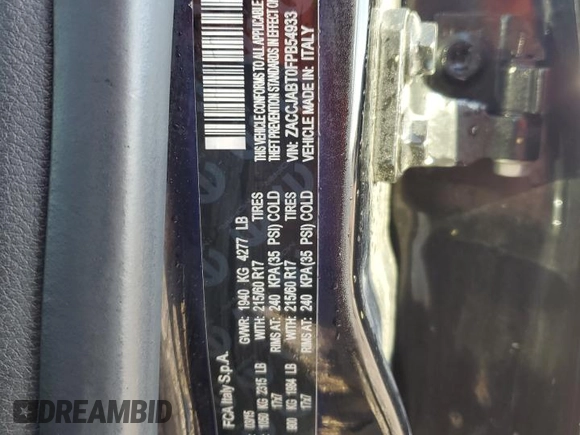2015 Jeep Renegade Latitude with VIN ZACCJABT0FPB54933, listed as a Copart auction lot 86724884 with 95,638 mi miles and Salvage Title. Bid and sale history available at DreamBid. Image 14.